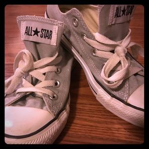 Grey converse shoes